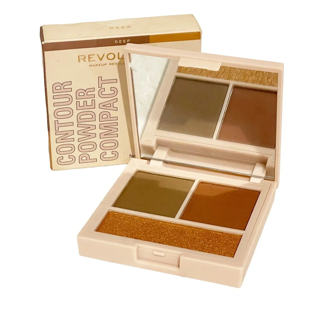 REVOLUTION Makeup LONDON Contour Compact Light 3 Highlighting Powders 0.24oz NEW